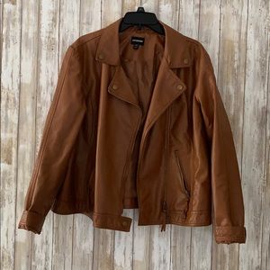 Brown Leather Jacket NWOT